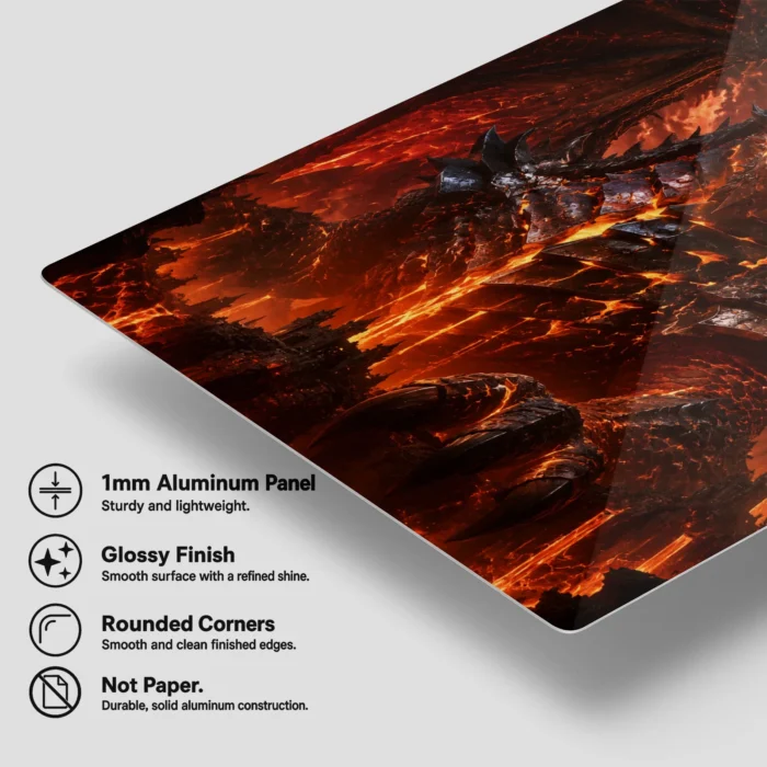 WOW Deathwing Metal Poster Wall Decor - Image 5
