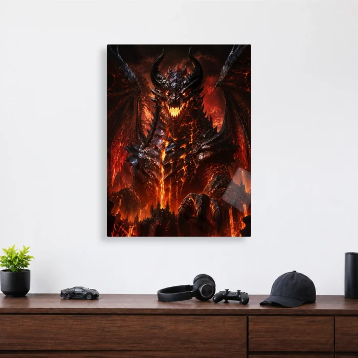 WOW Deathwing Metal Poster Wall Decor - Image 3