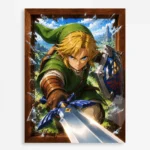 TLO Zelda Link Metal Poster Wall Decor