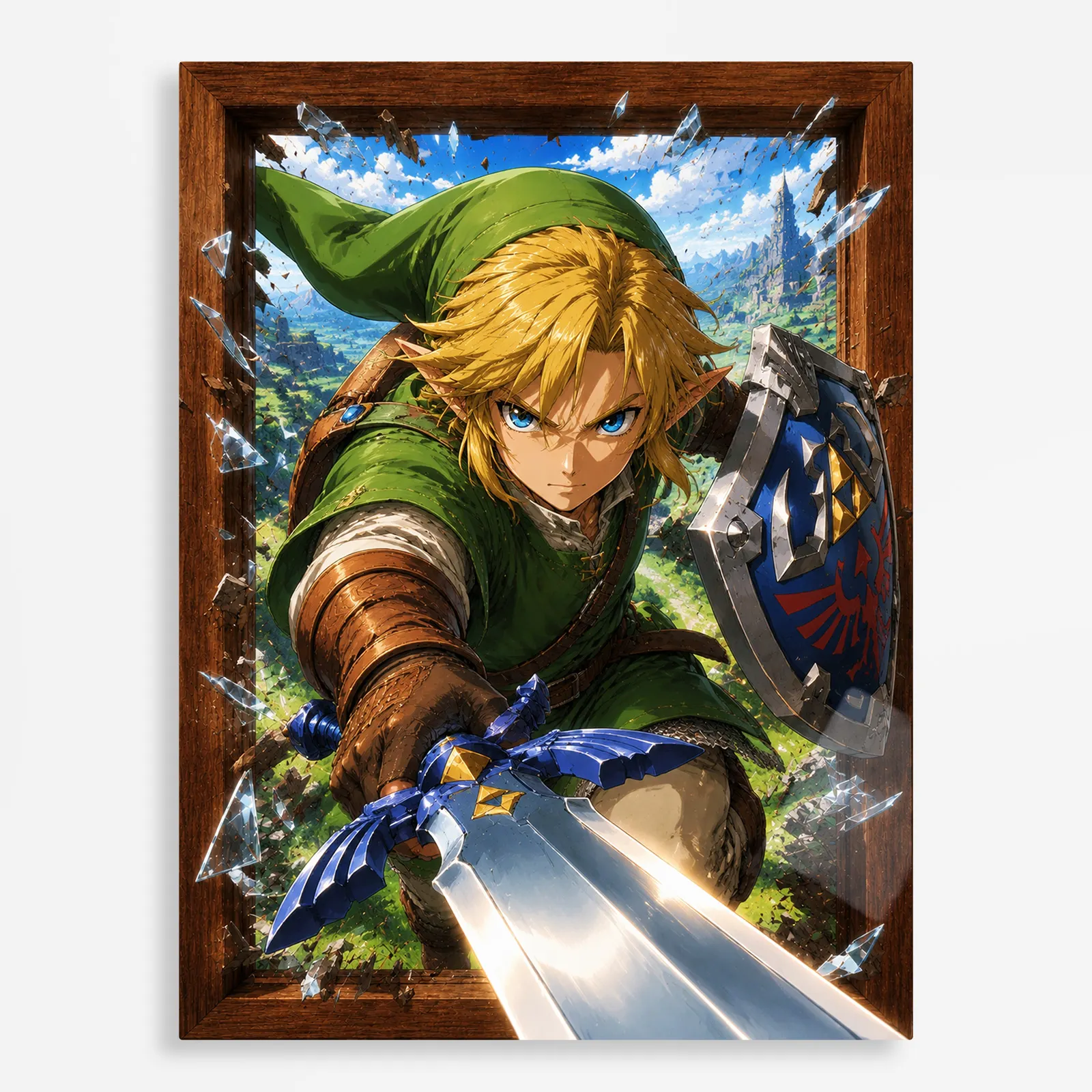 video game metal poster (226) s1 TLO Zelda Link Metal Poster Wall Decor - Image 1