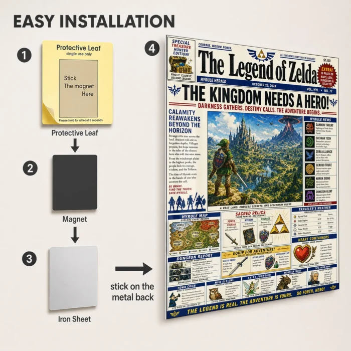 TLO Zelda Metal Poster Wall Decor - A - Image 2
