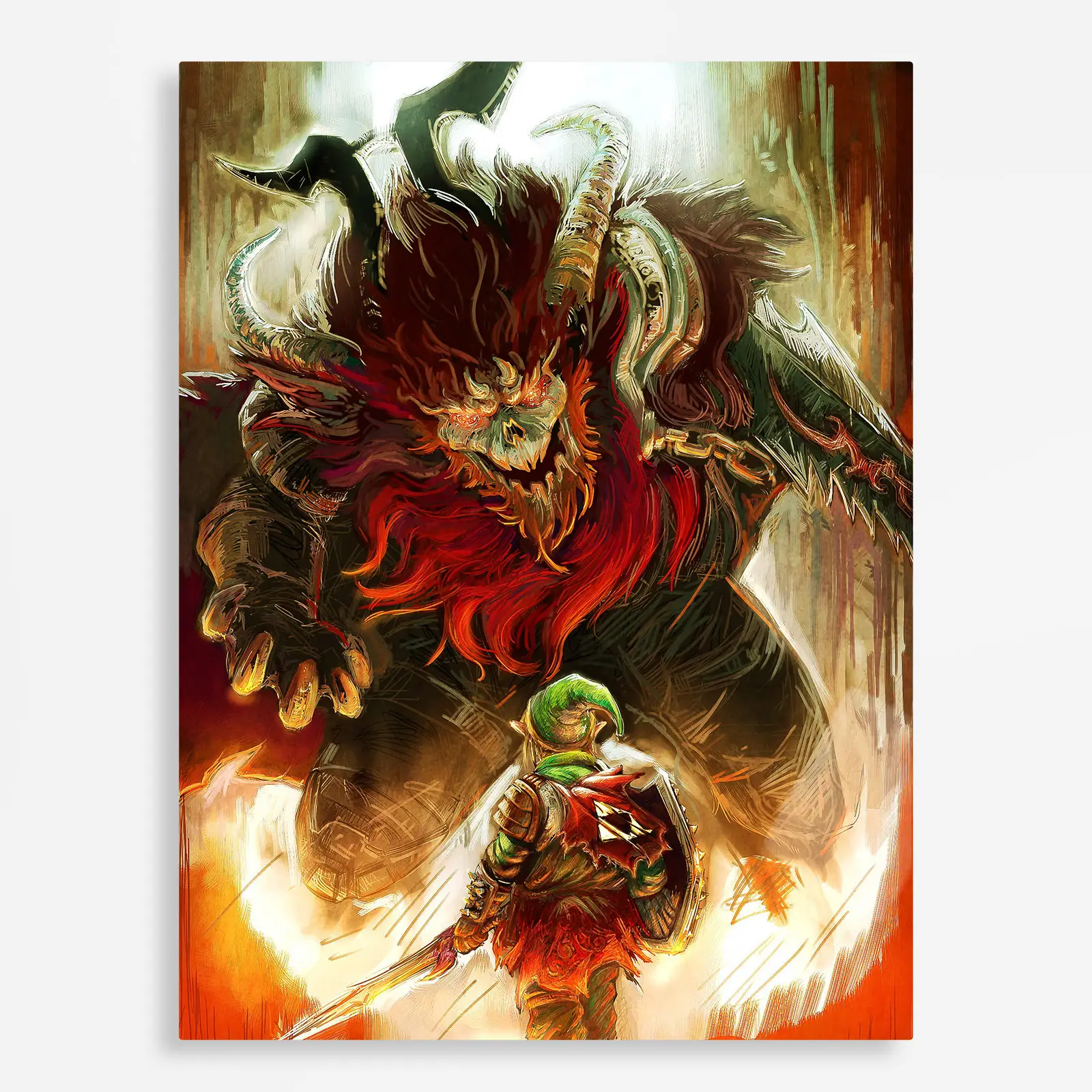 video game metal poster (229) s1 TLO Zelda Ganondorf Metal Poster Wall Decor - Image 1