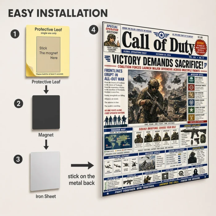 COD Metal Poster Wall Decor - A - Image 2