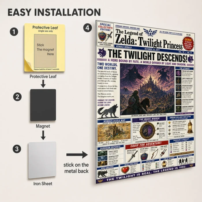 TLO Zelda Metal Poster Wall Decor - F - Image 2