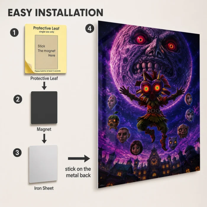 TLO Zelda Skull Kid Metal Poster Wall Decor - A - Image 2