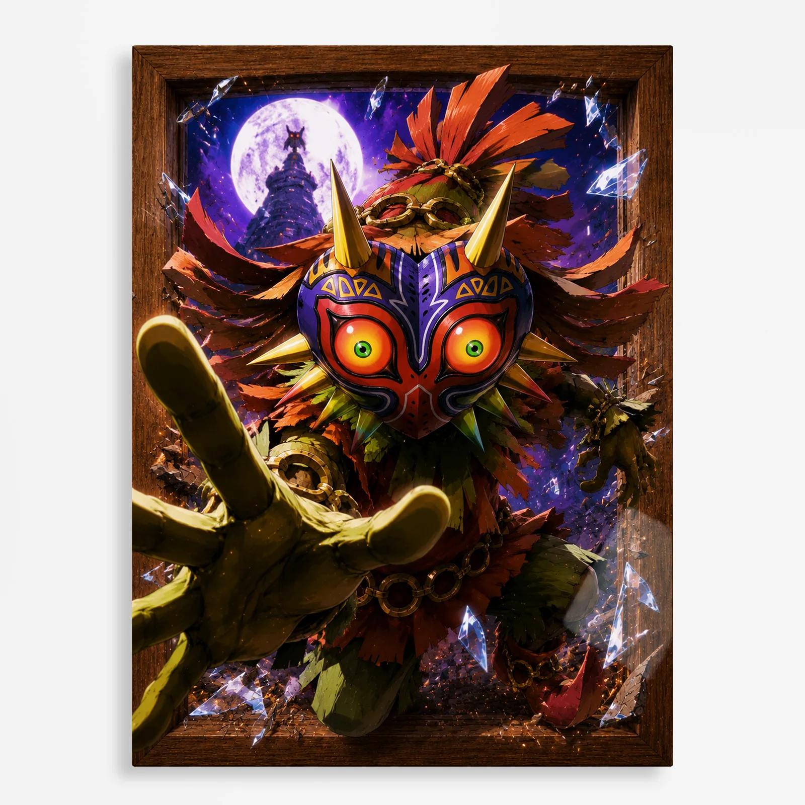 video game metal poster (240) s1 TLO Zelda Skull Kid Metal Poster Wall Decor - B - Image 1