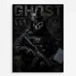 COD Ghost Metal Poster Wall Decor - A