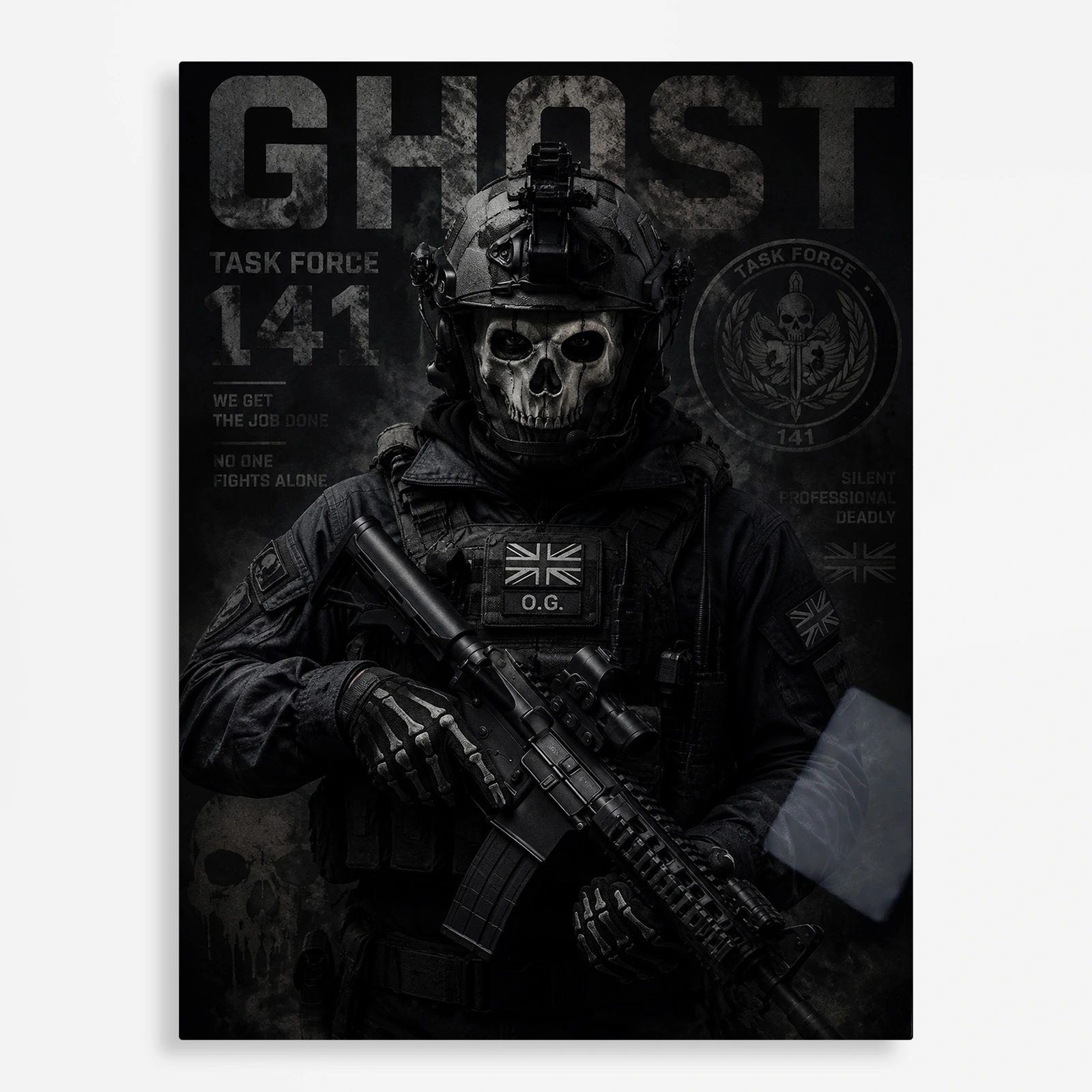video game metal poster (26) s1 COD Ghost Metal Poster Wall Decor - A - Image 1