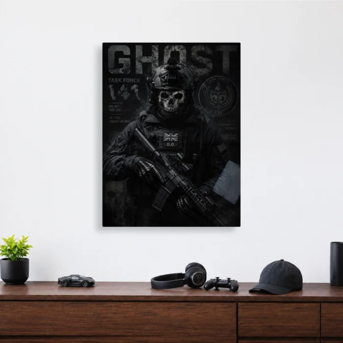 COD Ghost Metal Poster Wall Decor - A - Image 3