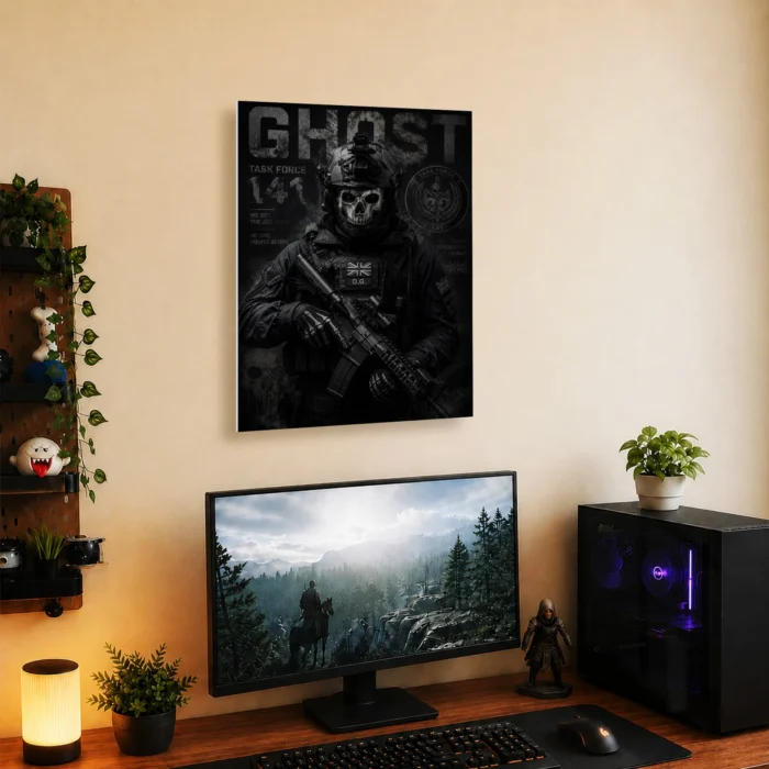 COD Ghost Metal Poster Wall Decor - A - Image 4