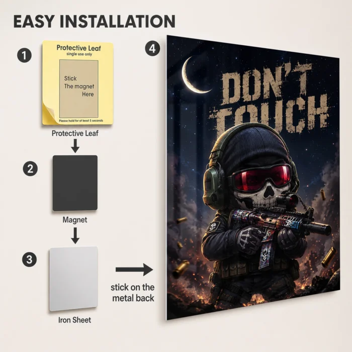 COD Ghost Metal Poster Wall Decor - B - Image 2