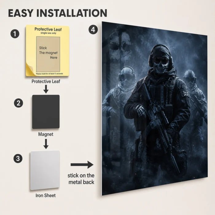 COD Operator Metal Poster Wall Decor - Image 2