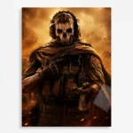 COD Ghost Metal Poster Wall Decor - C