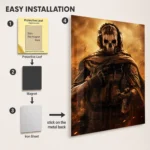 COD Ghost Metal Poster Wall Decor - C - Image 2