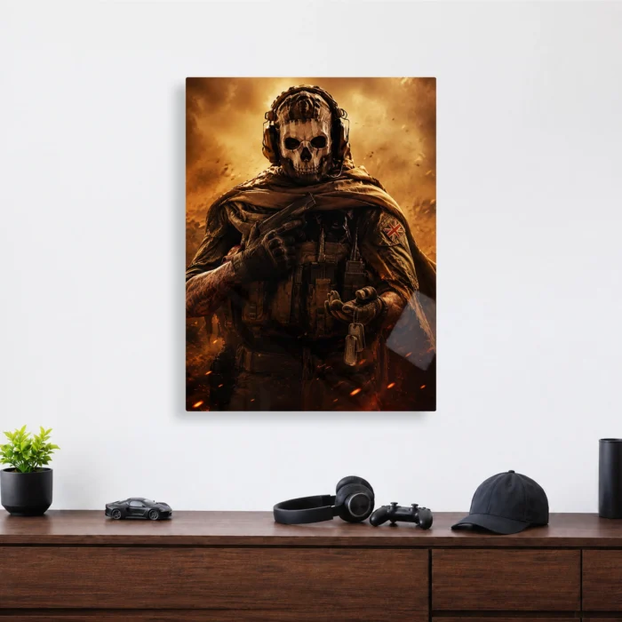COD Ghost Metal Poster Wall Decor - C - Image 3