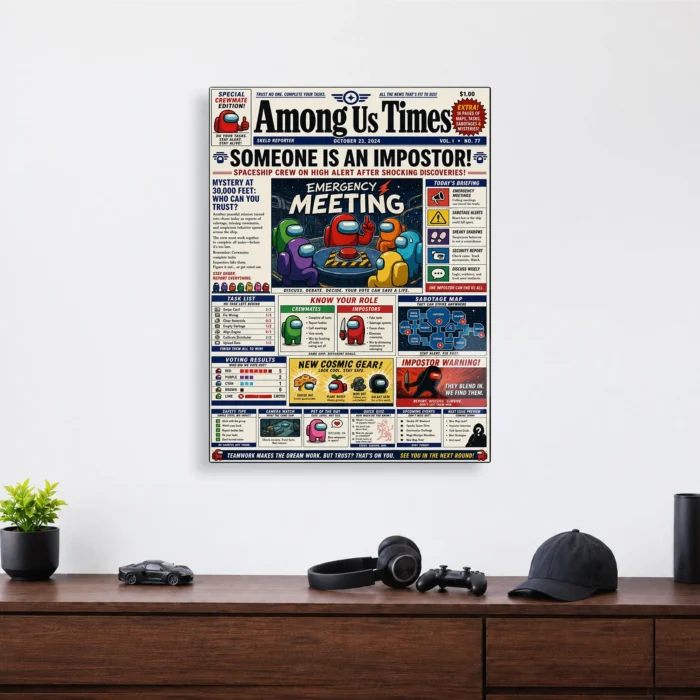 AU Metal Poster Wall Decor - B - Image 4