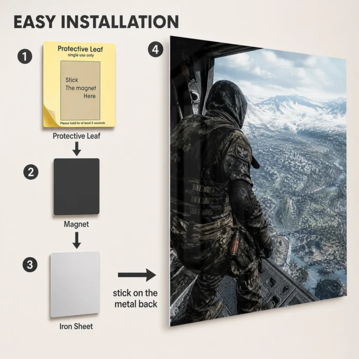 COD Operator Metal Poster Wall Decor - A - Image 2