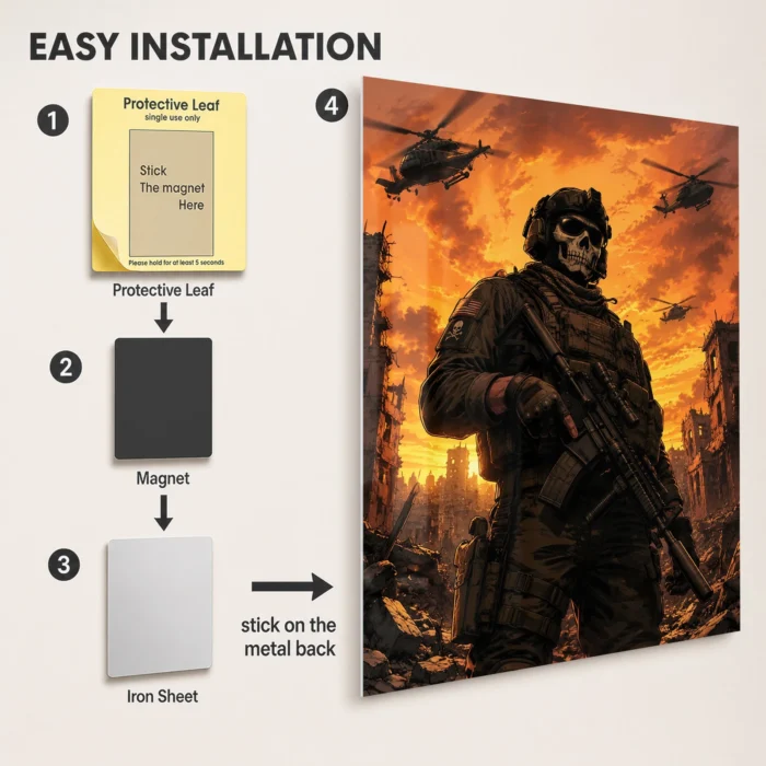 COD Operator Metal Poster Wall Decor - C - Image 2