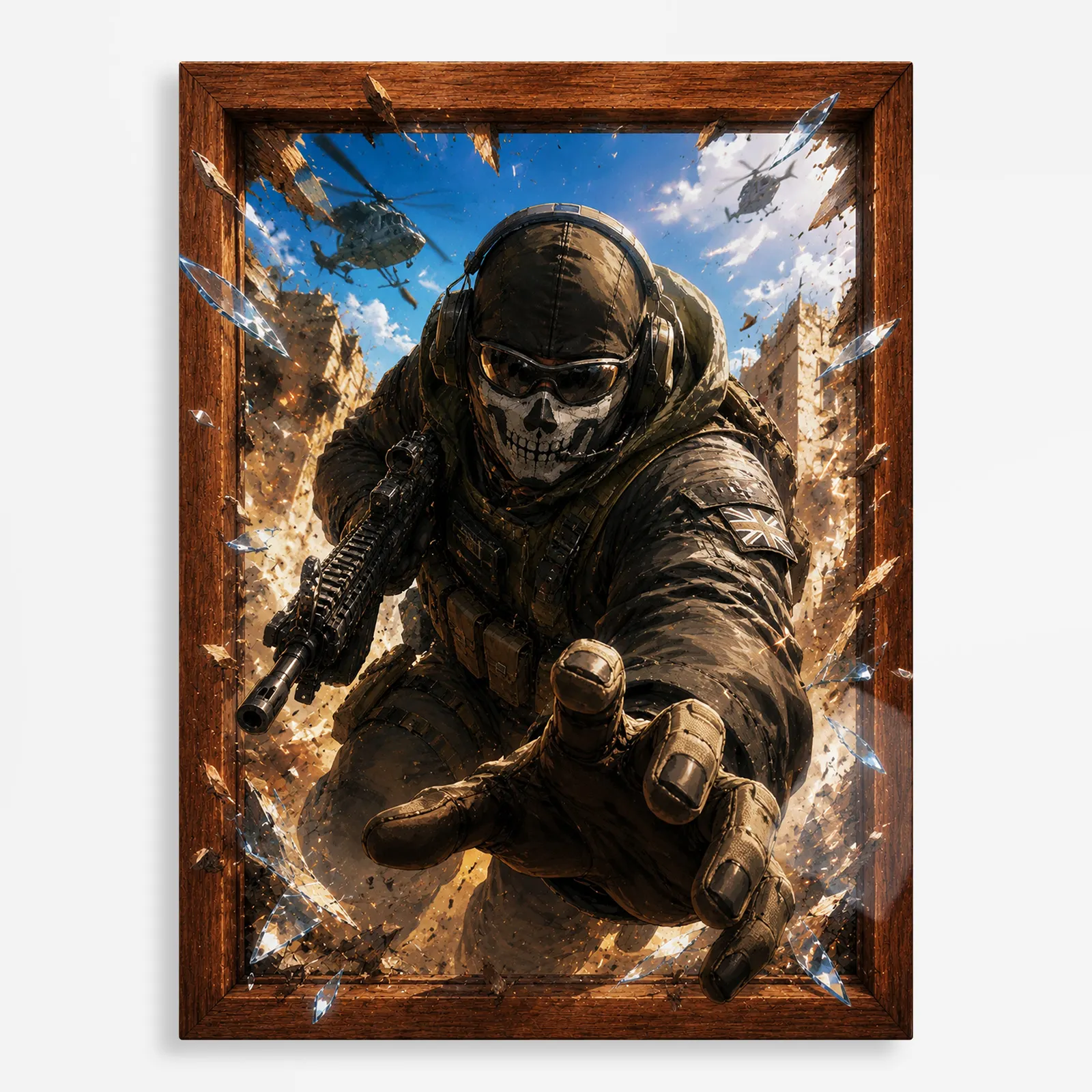 video game metal poster (33) s1 COD Ghost Metal Poster Wall Decor - D - Image 1