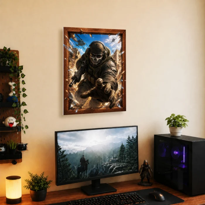 COD Ghost Metal Poster Wall Decor - D - Image 4