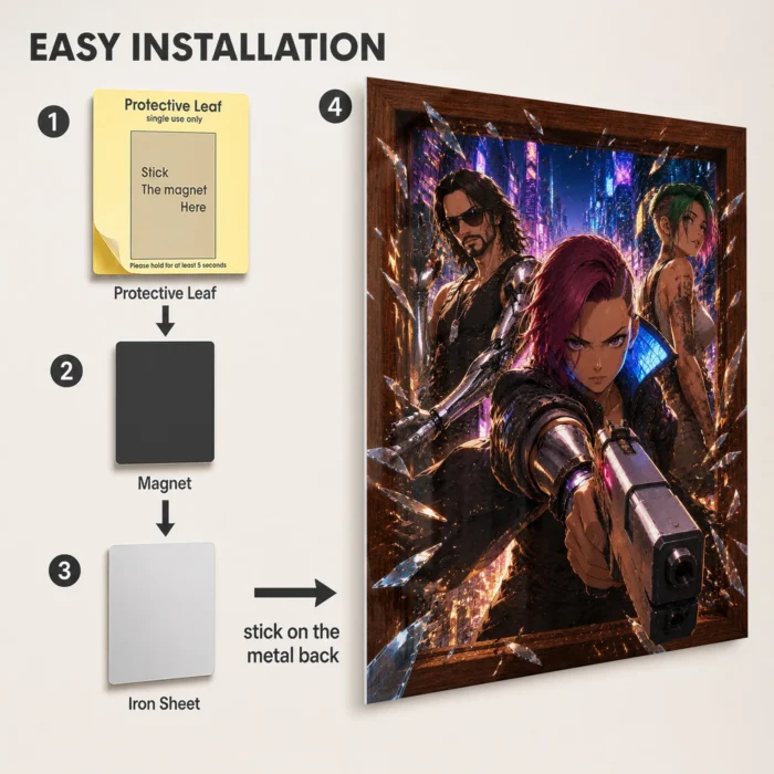 2077 Metal Poster Wall Decor - Image 2