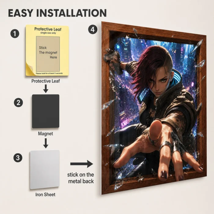 2077 Metal Poster Wall Decor - Image 2