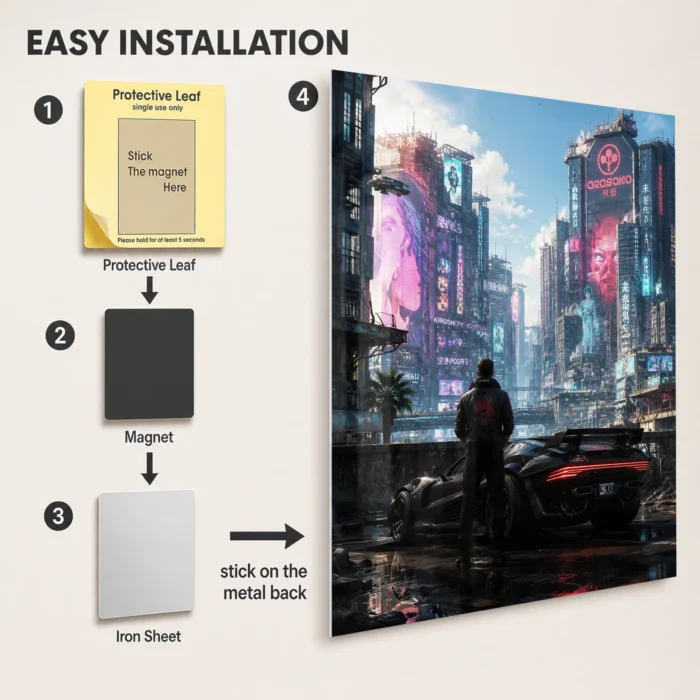 2077 Metal Poster Wall Decor - B - Image 2