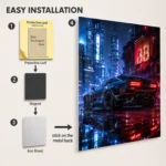 2077 Metal Poster Wall Decor - C - Image 2