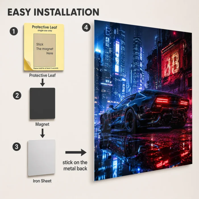 2077 Metal Poster Wall Decor - C - Image 2