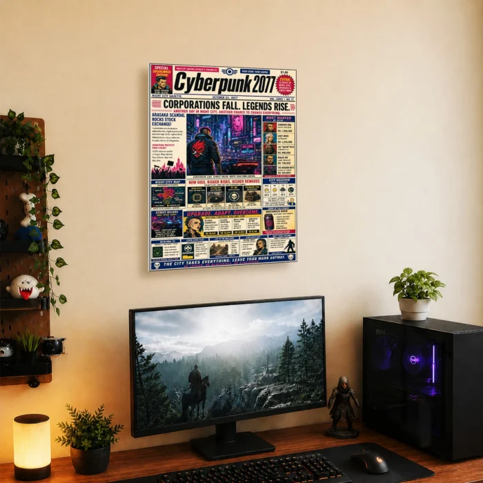 2077 Metal Poster Wall Decor - D - Image 4