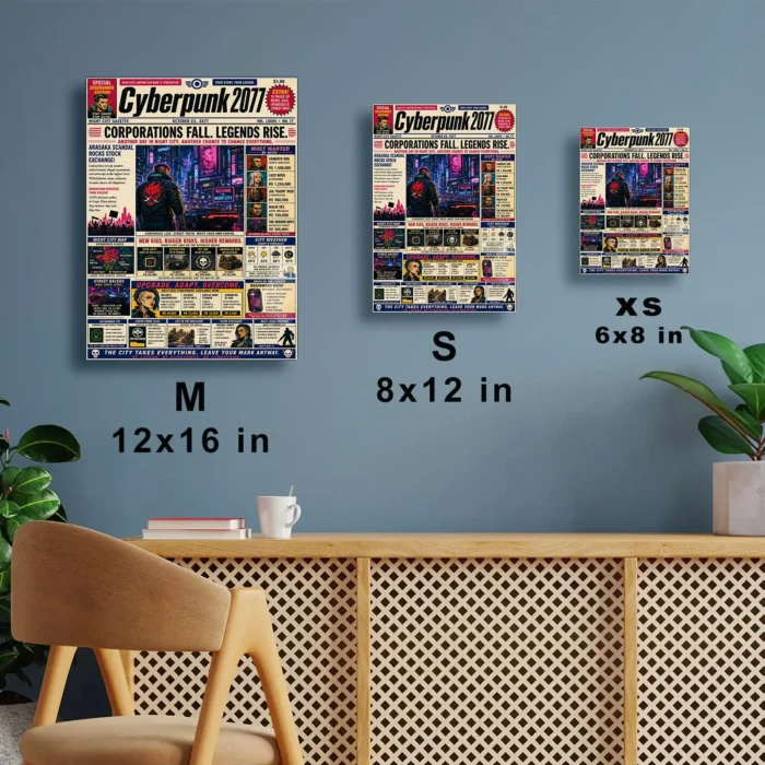 2077 Metal Poster Wall Decor - D - Image 6