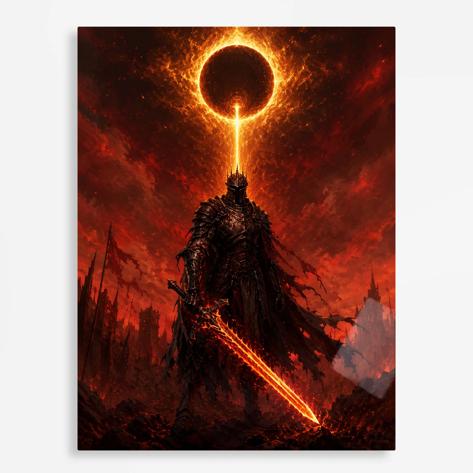 video game metal poster (44) s1 DS Soul of Cinder Metal Poster Wall Decor - Image 1