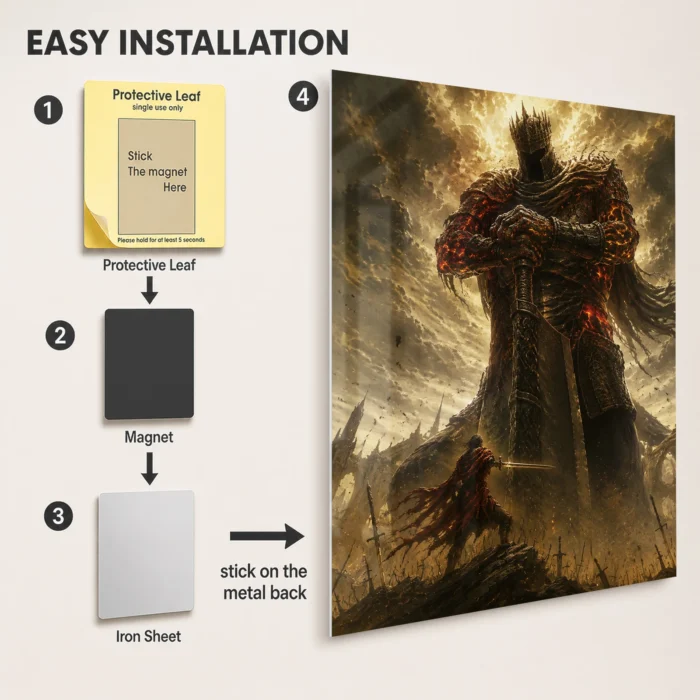 DS Artorias the Abysswalker Metal Poster Wall Decor - Image 2