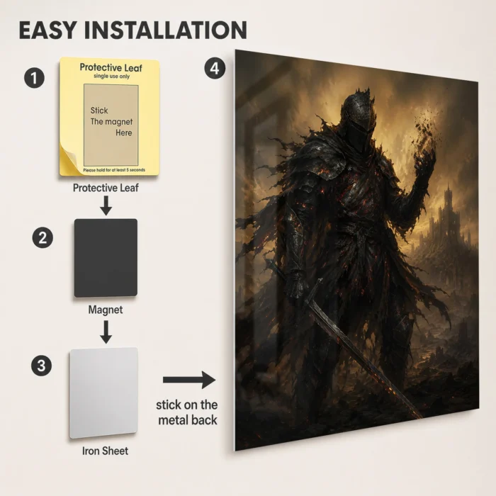 DS Chosen Undead Metal Poster Wall Decor - A - Image 2