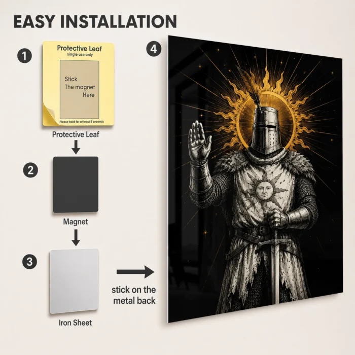 DS Solaire of Astora Metal Poster Wall Decor - Image 2