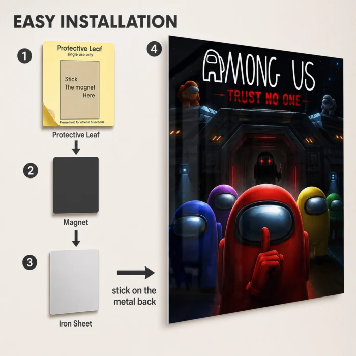 AU Metal Poster Wall Decor - D - Image 2