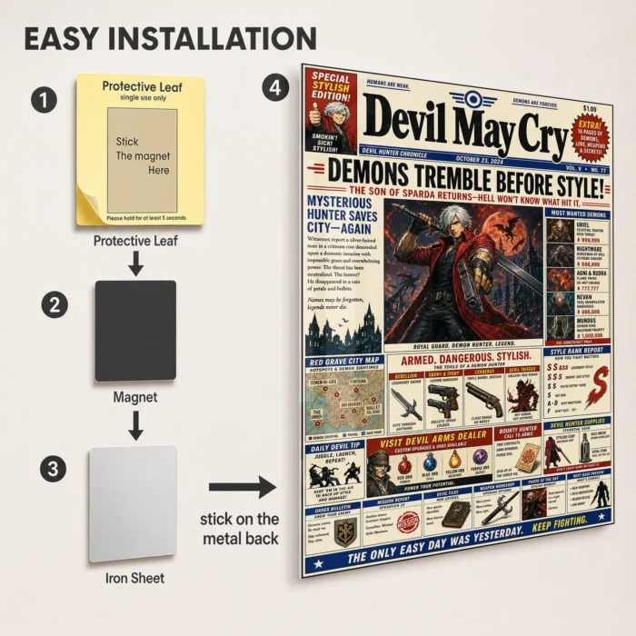 DMC Metal Poster Wall Decor - Image 2