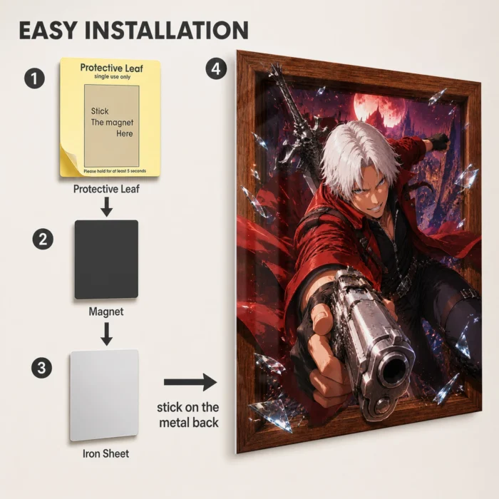 DMC Dante Metal Poster Wall Decor - Image 2