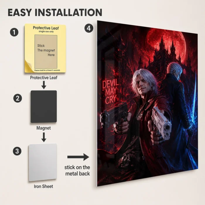 DMC Metal Poster Wall Decor - A - Image 2