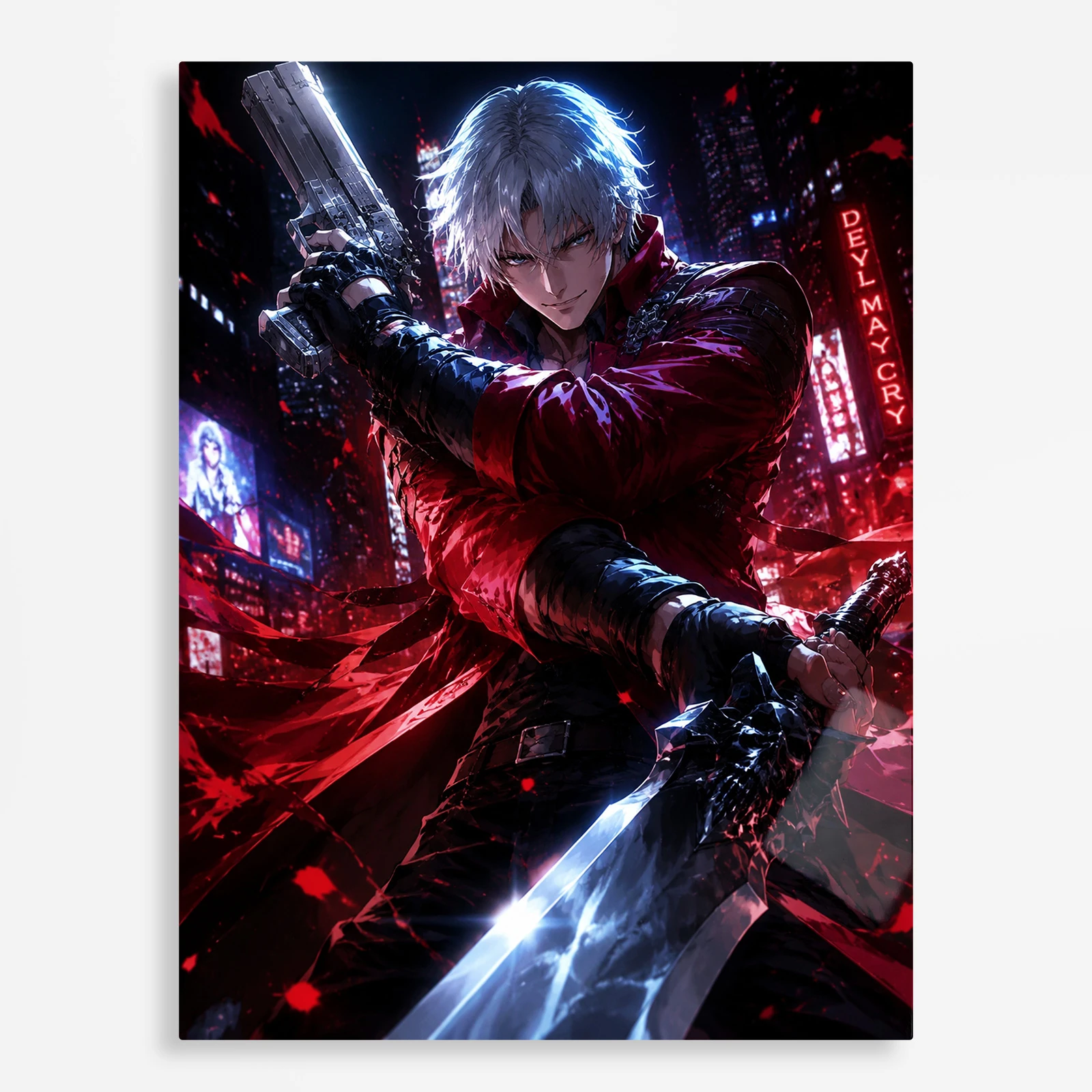 video game metal poster (53) s1 DMC Nero Metal Poster Wall Decor - Image 1