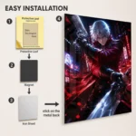 DMC Nero Metal Poster Wall Decor - Image 2