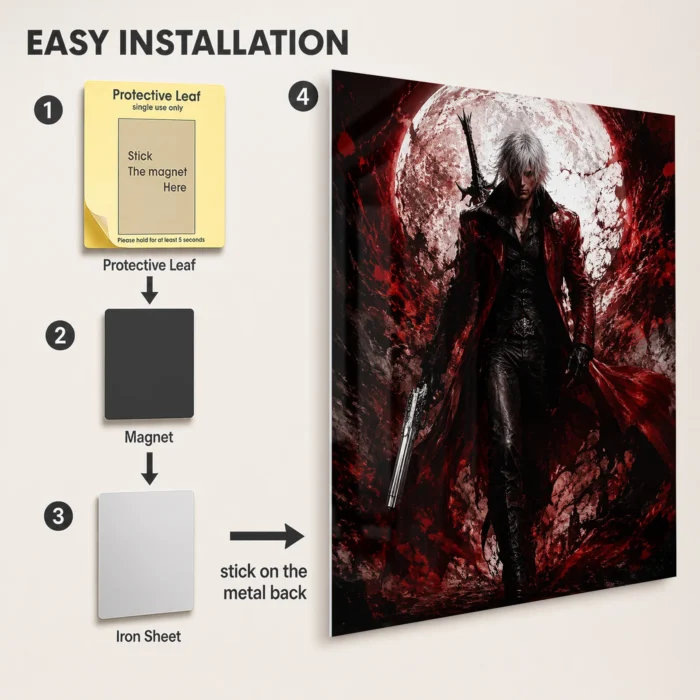DMC Dante Metal Poster Wall Decor - A - Image 2