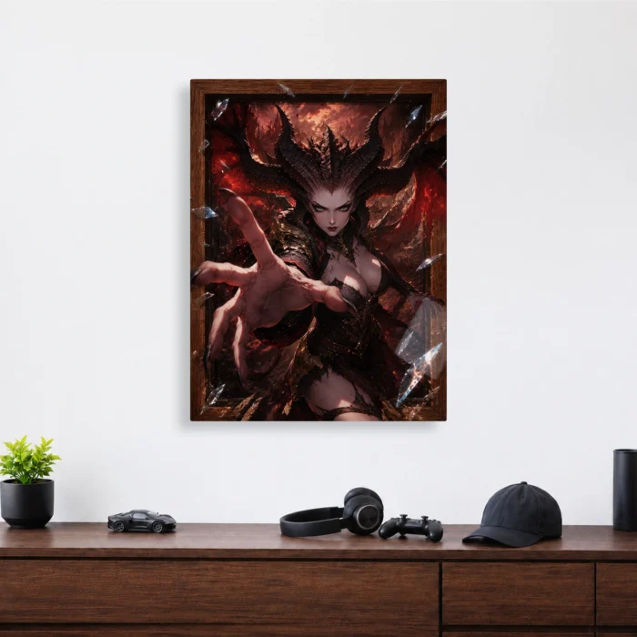 Dark Realm Lilith Metal Poster Wall Decor - Image 3