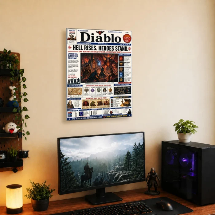 Dark Realm Metal Poster Wall Decor - Image 4