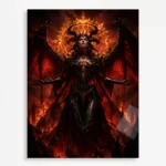 Dark Realm Lilith Metal Poster Wall Decor - A