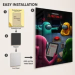 AU Metal Poster Wall Decor - E - Image 2