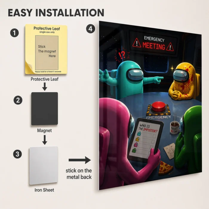 AU Metal Poster Wall Decor - E - Image 2