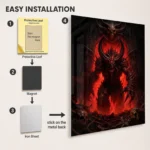 Dark Realm Diablo Metal Poster Wall Decor - A - Image 2