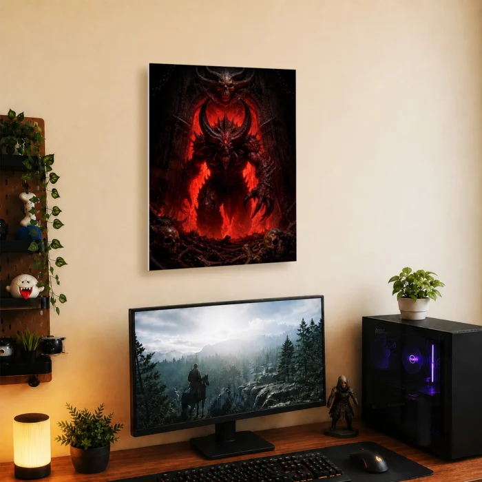 Dark Realm Diablo Metal Poster Wall Decor - A - Image 5