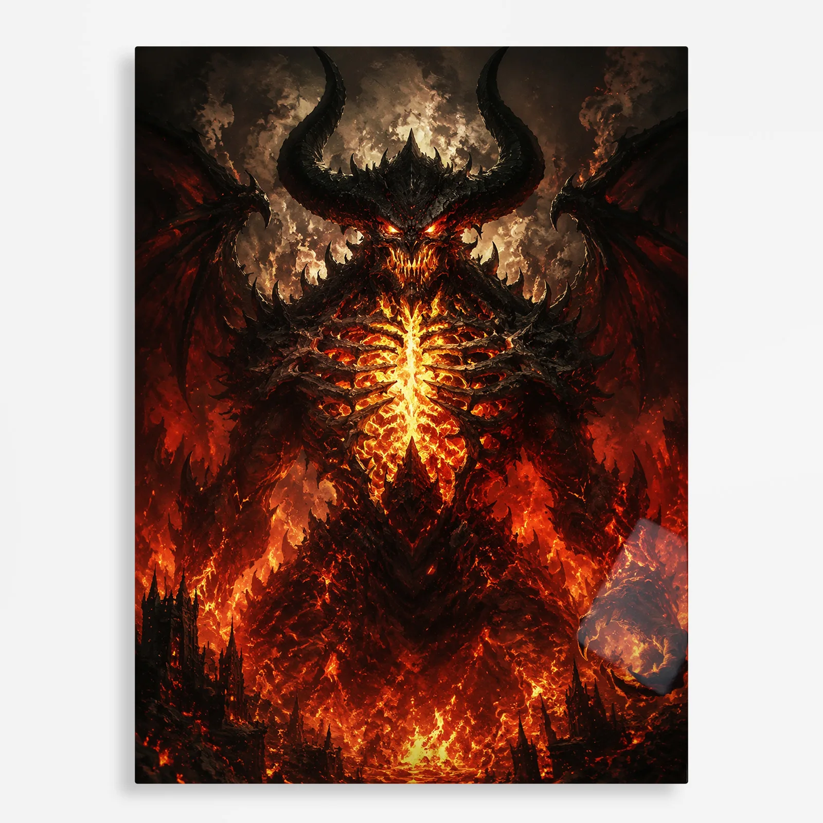video game metal poster (61) s1 Dark Realm Diablo Metal Poster Wall Decor - B - Image 1
